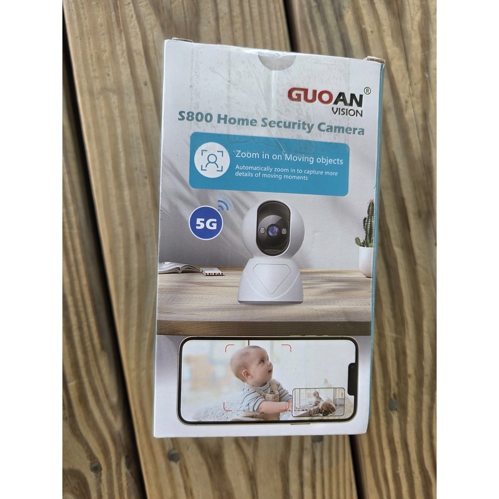 GUOANVISION S800 Home Security Camera, a‎ 5G-enabled indoor pan/tilt